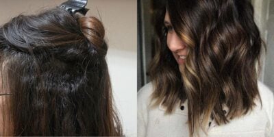 Cabelo ressecado / Cabelo hidratado - Montagem TVFOCO