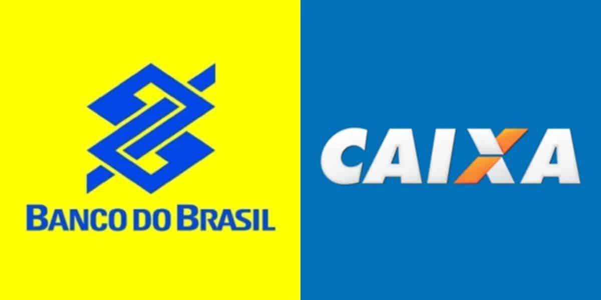 Caixa e Banco do Brasil (Foto: Reprodução - Sites dos bancos)