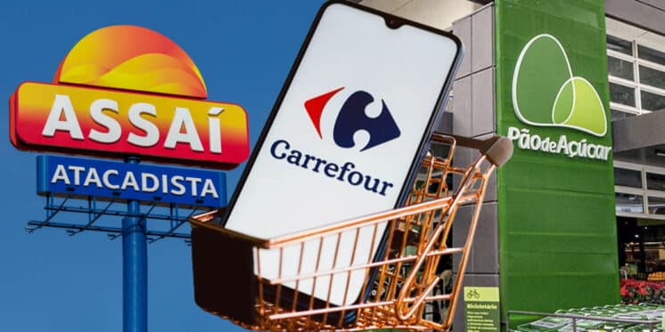 Carrefour ,Assaí e Pão de Açúcar (Foto: Reprodução, Montagem - TV foco)