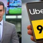 César Tralli no JH / Uber / 99 - Montagem TVFOCO