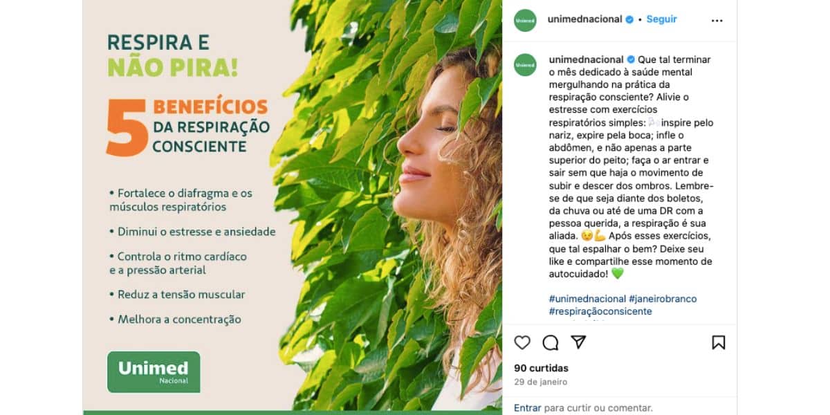 Comunicado Unimed (Foto: Reprodução / Instagram)