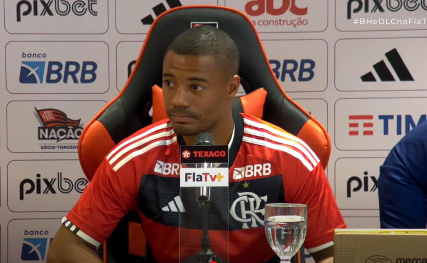 De La Cruz no Flamengo (Foto: Divulgação)