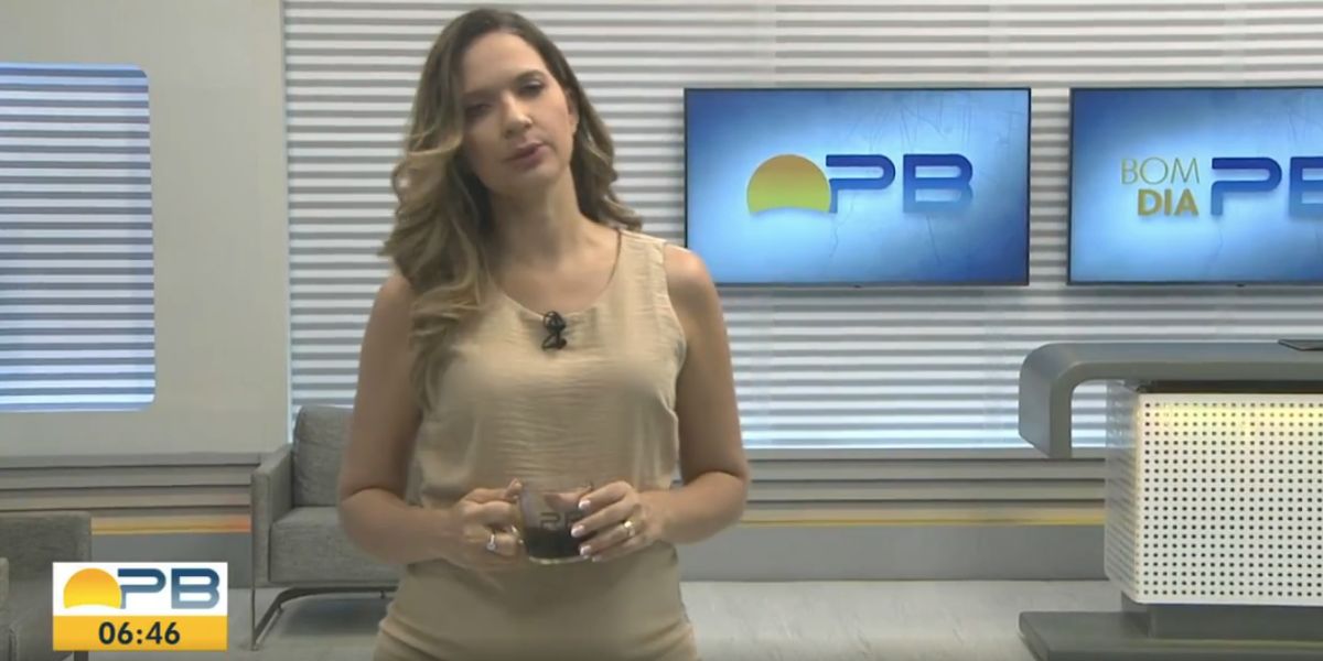 Denise Delmiro no Bom Dia Paraíba (Foto: Reprodução / Globo)