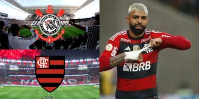 Gabigol, Corinthians e Flamengo - Montagem Tv Foco