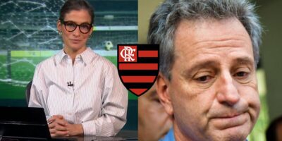 Renata Vasconcelos paralisa o Jornal Nacional com rival aniquilando Landim - Montagem Tv Foco