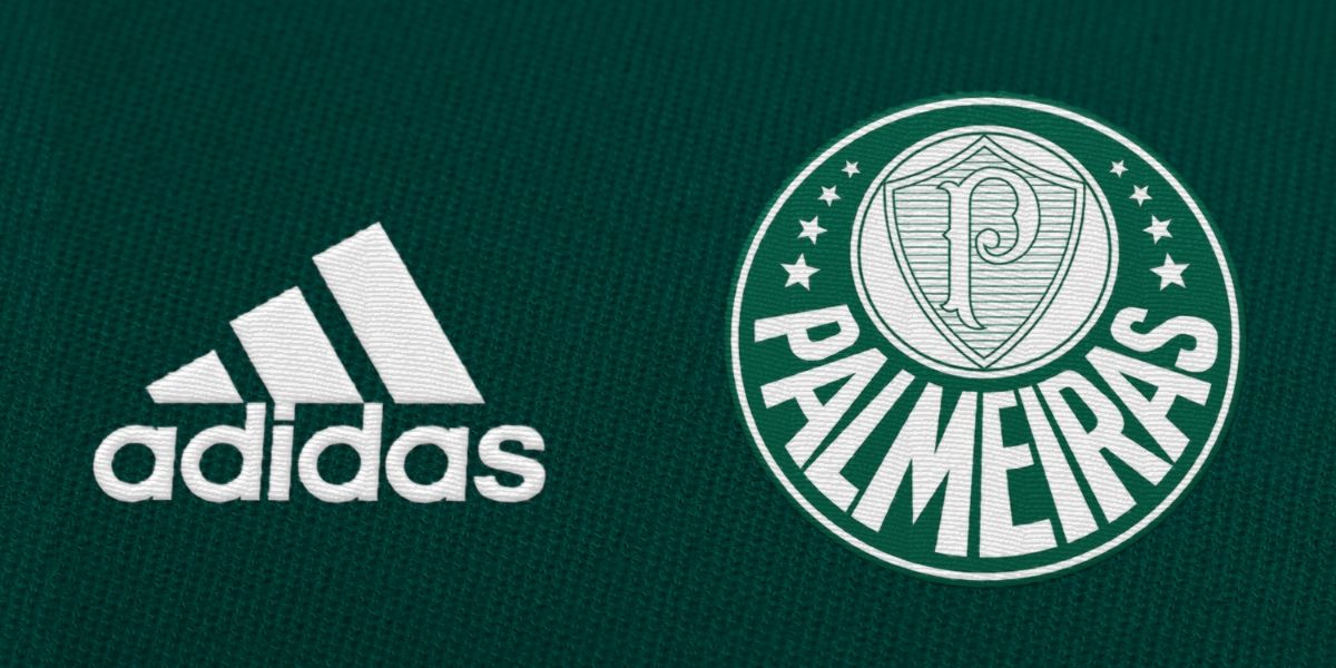 Símbolo da Adidas e brasão do Palmeiras - Foto | Reprodução: Internet