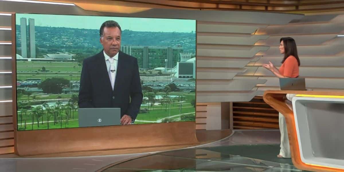 Heraldo Pereira e Ana Paula Araújo no Bom Dia Brasil (Foto: Reprodução / Globo)