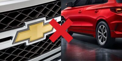 Logo da Chevrolet / Modelo da BYD - Montagem TVFOCO