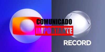 Logo da Globo / Logo da Record - Montagem TVFOCO