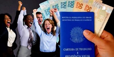 Trabalhadores felizes com 3 pagamentos (Foto: Reprodução/Lennita)