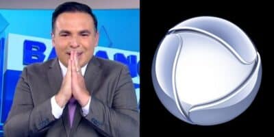 Reinaldo Gottino / Logo da Record  - Montagem TVFOCO