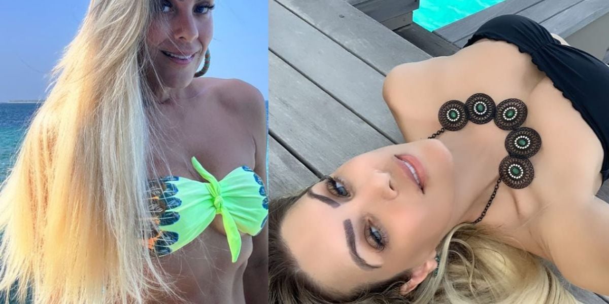 Imagem do post Com parte íntima pulando pra fora e fio-dental, Renata Fan prova que é uma das mais sexys do Brasil aos 46