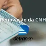 CNH em mãos e logo do Detran. (Foto: Montagem/ TV Foco)