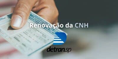 CNH em mãos e logo do Detran. (Foto: Montagem/ TV Foco)