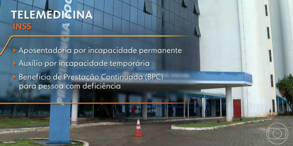 Telemdicina INSS (Foto: Reprodução / Globo)
