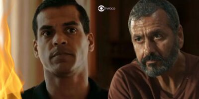 José Pinto (Marcelo Melo Jr.) and José Inocencio (Marcos Palmeira) in the movie Renascer (Photo: Reproduction / Globo / Montagem TV Foco)