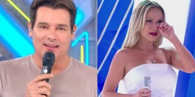 Celso Portiolli e Eliana já caíram no choro no SBT (Foto: Reprodução/ Internet)