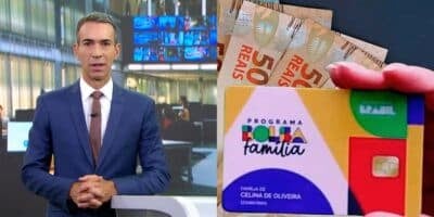 Nova lei do Bolsa Família anunciada por César Tralli (Reprodução: Montagem TV Foco)