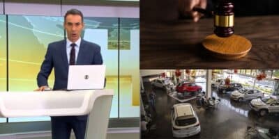 César Tralli revelou a nova lei anunciada sobre os carros (Reprodução: Montagem TV Foco)