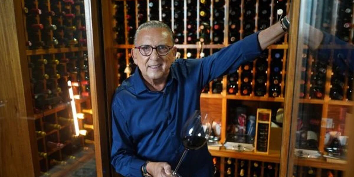 Ícone da narração esportiva, Galvão Bueno também é um exímio apreciador de vinhos (Foto Reprodução/ A Gazeta)