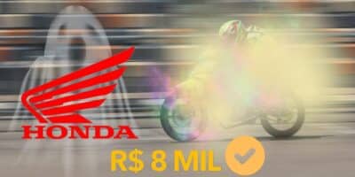 Logo da Honda e nova moto (Foto: Reprodução / Canva)