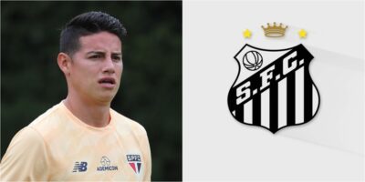 Imagem do post Salário de meio milhão e pra ser o 10: Contratação relâmpago de James Rodriguez no Santos paralisa o Brasil