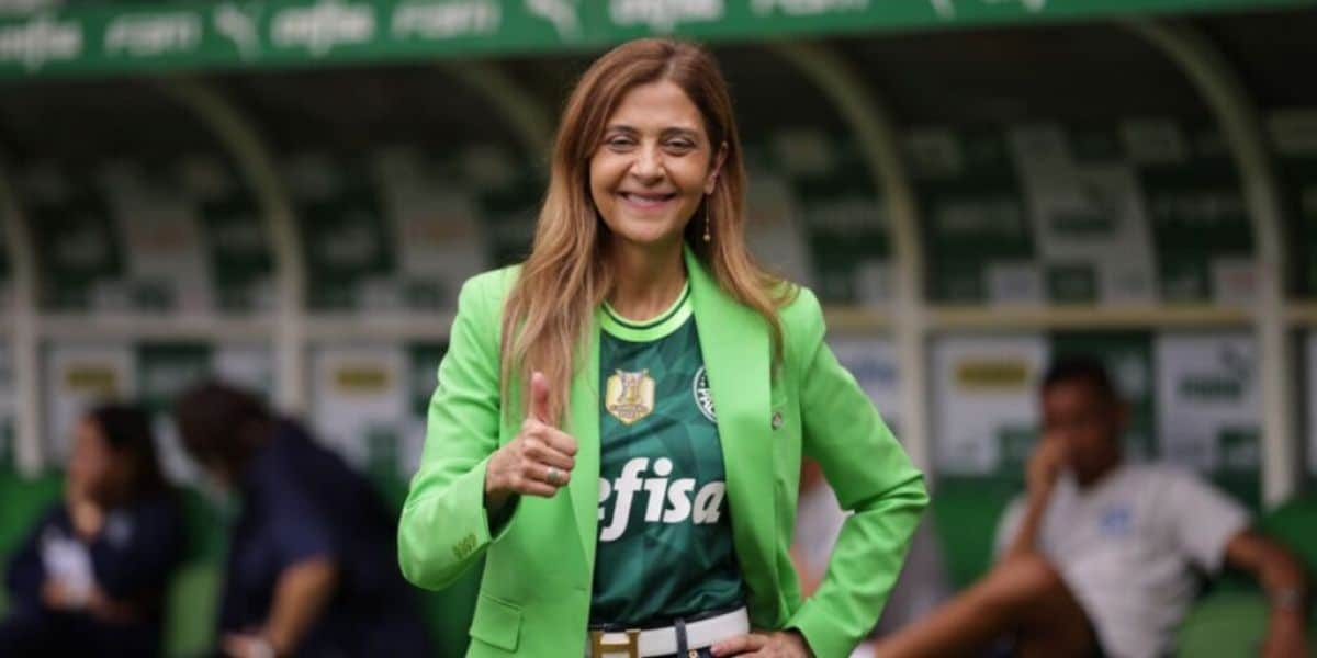 A empresária é presidente do Palmeiras desde 2021 (Reprodução: Internet)