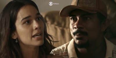 Mariana e Damião em cenas de Renascer (Foto: Reprodução / Globo / Montagem TV Foco)