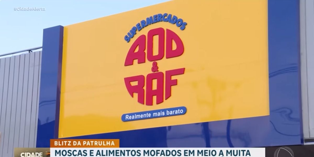 Mercado Rod & Raf passou por uma grande fiscalização (Reprodução: Record)