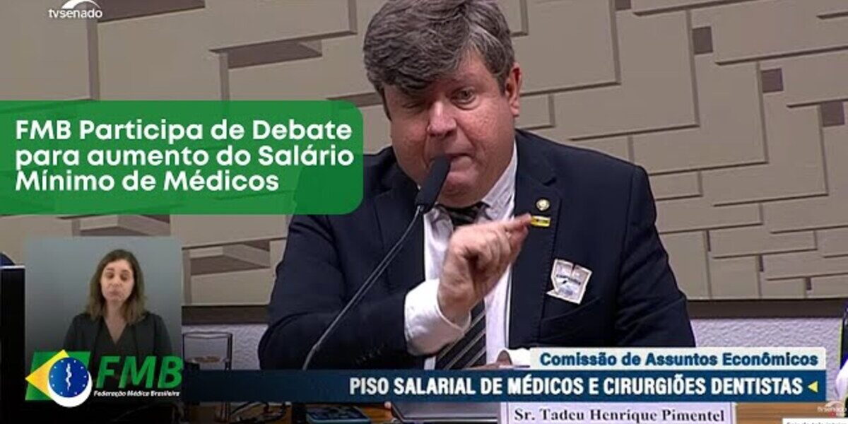 Tadeu Henrique Pimentel,  presidente da Federação Médica Brasileira