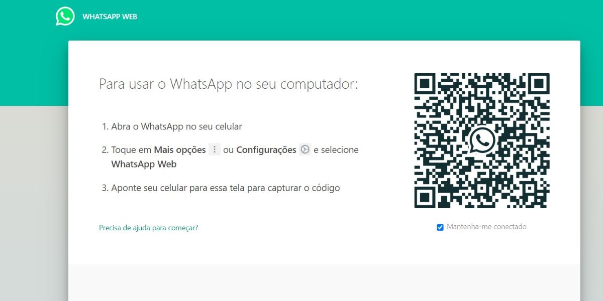 WhatsApp Web é muito utilizado pelos brasileiros (Reprodução: Internet)