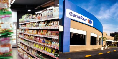 Rival matadora chega com tudo pra aniquilar o Carrefour no Brasil (Reprodução/Montagem/Canva/Carrefour Soluções Financeiras)