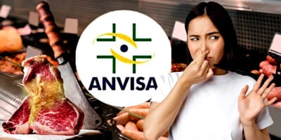 ANVISA manda apreender toneladas de carne podre em supermercado na região do nordeste (Foto Reprodução/Montagem/Lennita/Tv Foco/Canva/ANVISA)