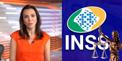 Ana Paula no Bom Dia Brasil - INSS (Foto: Reprodução, Montagem - TV Foco)