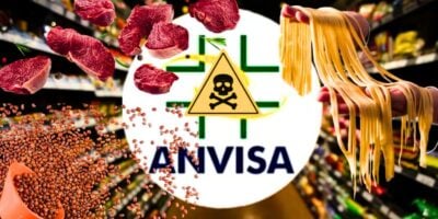 ANVISA determina recolhimento de 3 marcas famosas de feijão, macarrão e carne após risco fatal (Foto Reprodução/Montagem/Lennita/Tv Foco/Canva/ANVISA)