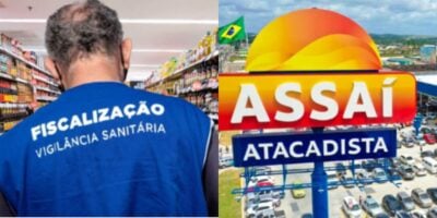 Fiscalização da Anvisa e entrada do Assaí - foto: TV Foco