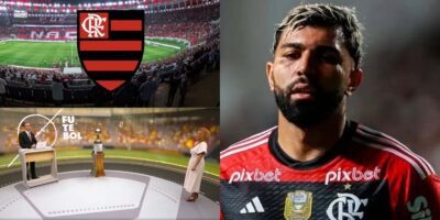 César Tralli paralisa o Jornal Hoje com informação delicada de Gabigol - Montagem TV foco