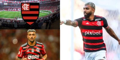 3 terrores atingem o Flamengo no começo do Campeonato Brasileiro  - Montagem Tv Foco