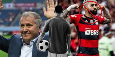 Flamengo com Zico e Gabigol - Foto Reprodução Internet