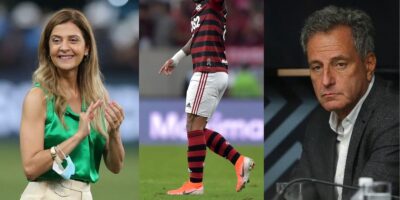 Gabgiol, Leila no Palmeiras e Landim no Flamengo (Reprodução - Internet)