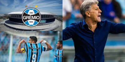 Imagem do post R$440 milhões e volta TRIUNFAL de 2 jóias: Renato Gaúcho esquece Suárez com 2 viradas no Grêmio em abril