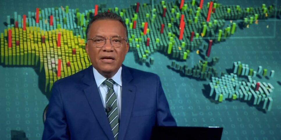 Heraldo Pereira no Jornal Nacional (Foto: Reprodução / Globo)