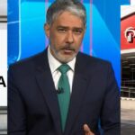 Imagem de falência / William Bonner / Bradesco - Montagem TVFOCO