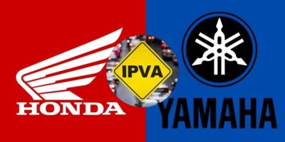 Logo da Honda / IPVA / Logo da Yamaha - Montagem TVFOCO