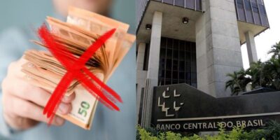 Notas de dinheiro / Banco Central - Montagem TVFOCO