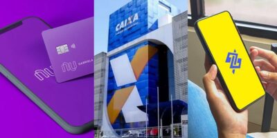 Nubank / Caixa / Banco do Brasil - Montagem TVFOCO