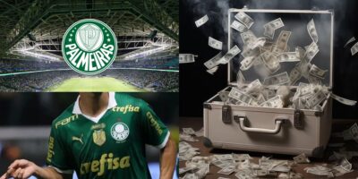 Jogador do palmeiras pode ser vendido por 44 milhões - Montagem Tv Foco