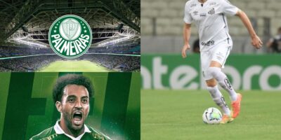 Abel Ferreira pede e Leila quer contratar mais um craque do Santos para jogar com Felipe Anderson no Palmeiras - Montagem Tv Foco