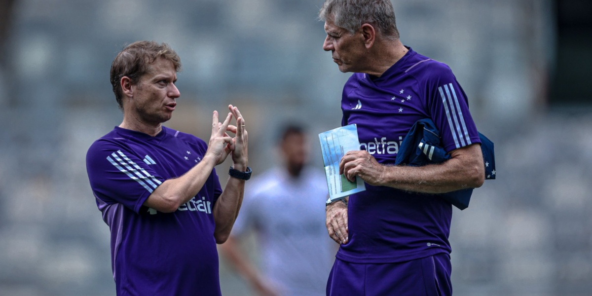 Paulo Autuori e Fernando Seabra no comando do Cruzeiro em 2023 (Foto: Reprodução/ Internet)