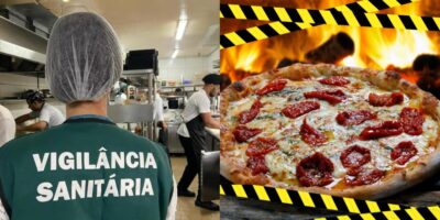 Pizzaria fechada pela Vigilância Sanitária devido condições insalubres (Foto: Reprodução/ Internet)